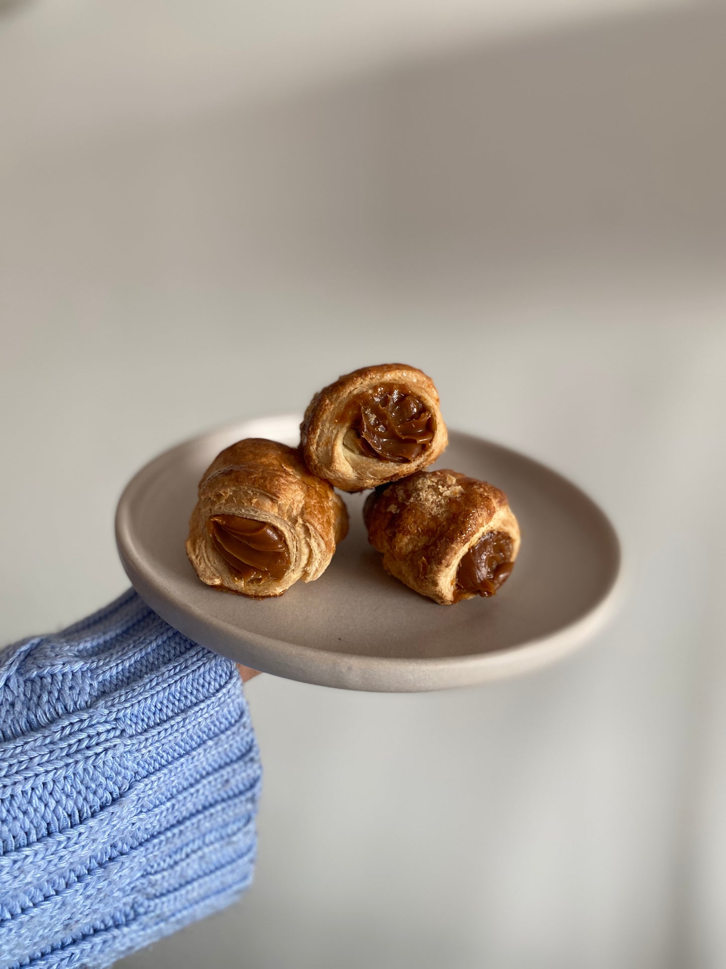 Cañones de dulce de leche