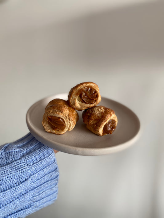 Cañones de dulce de leche