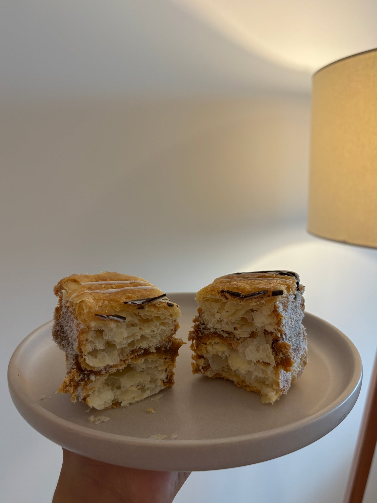 Milhojas con dulce de leche